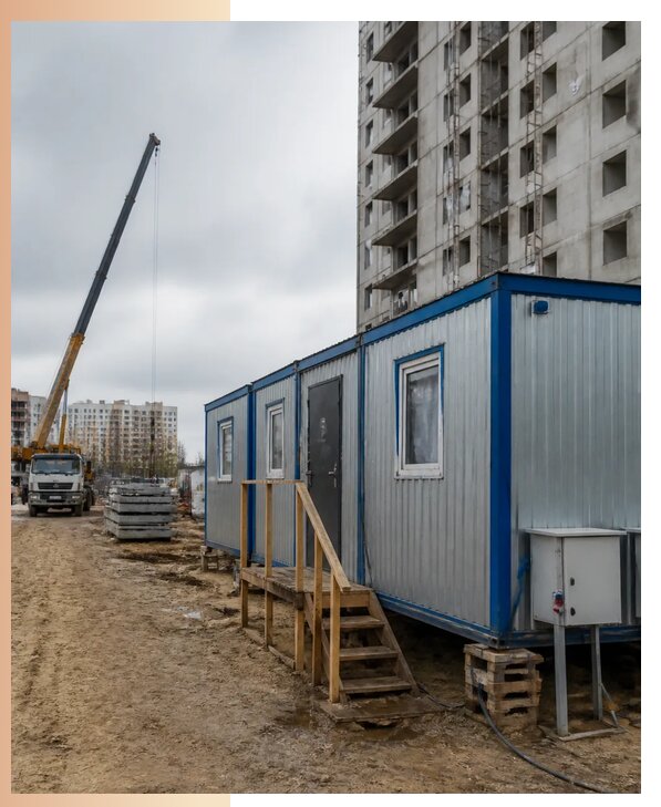 Аренда строительных вагончиков для рабочих в Медногорске